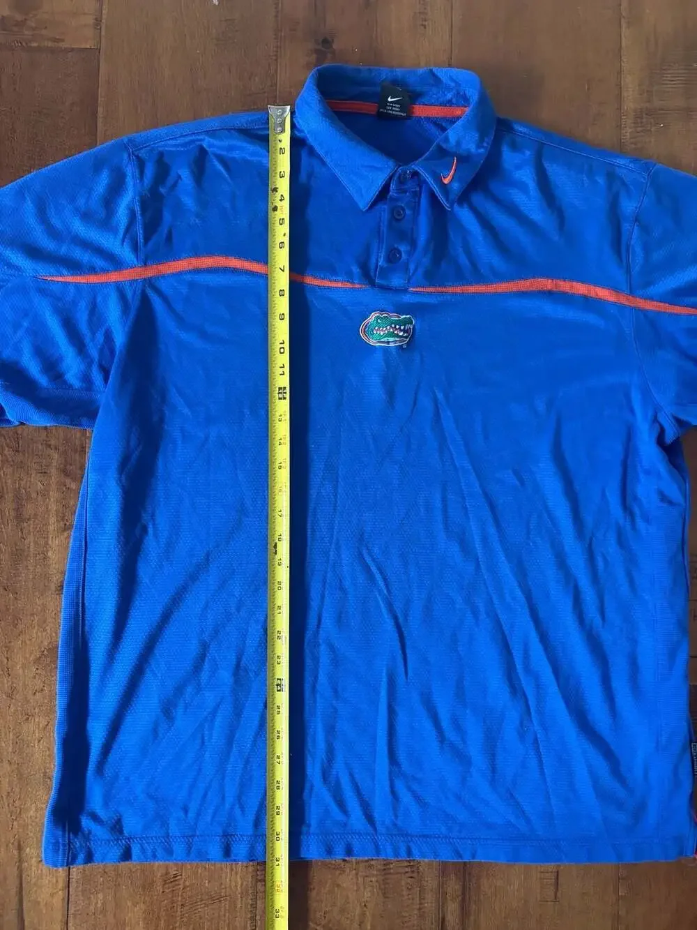 Nike Team University of Florida Gators Men's Polo Shirt Blue Orange XXL